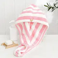 Coral Fleece Microfiber Hair Drying Towel and Shower Cap